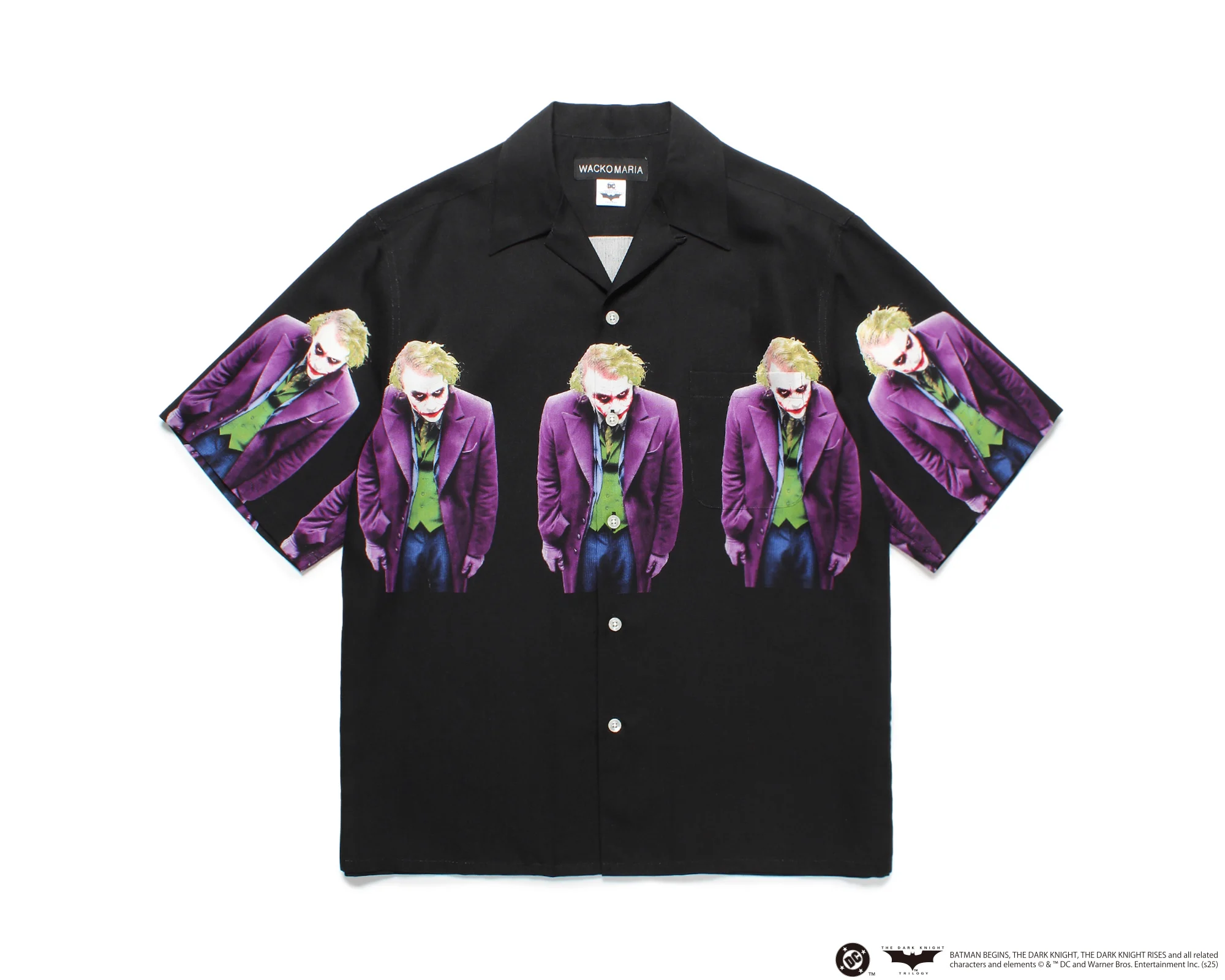 THE DARK KNIGHT TRILOGY / S/S HAWAIIAN SHIRT ( TYPE-4 ) ブラック